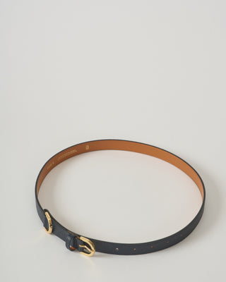 20mm belt in grained leather lined crust leather