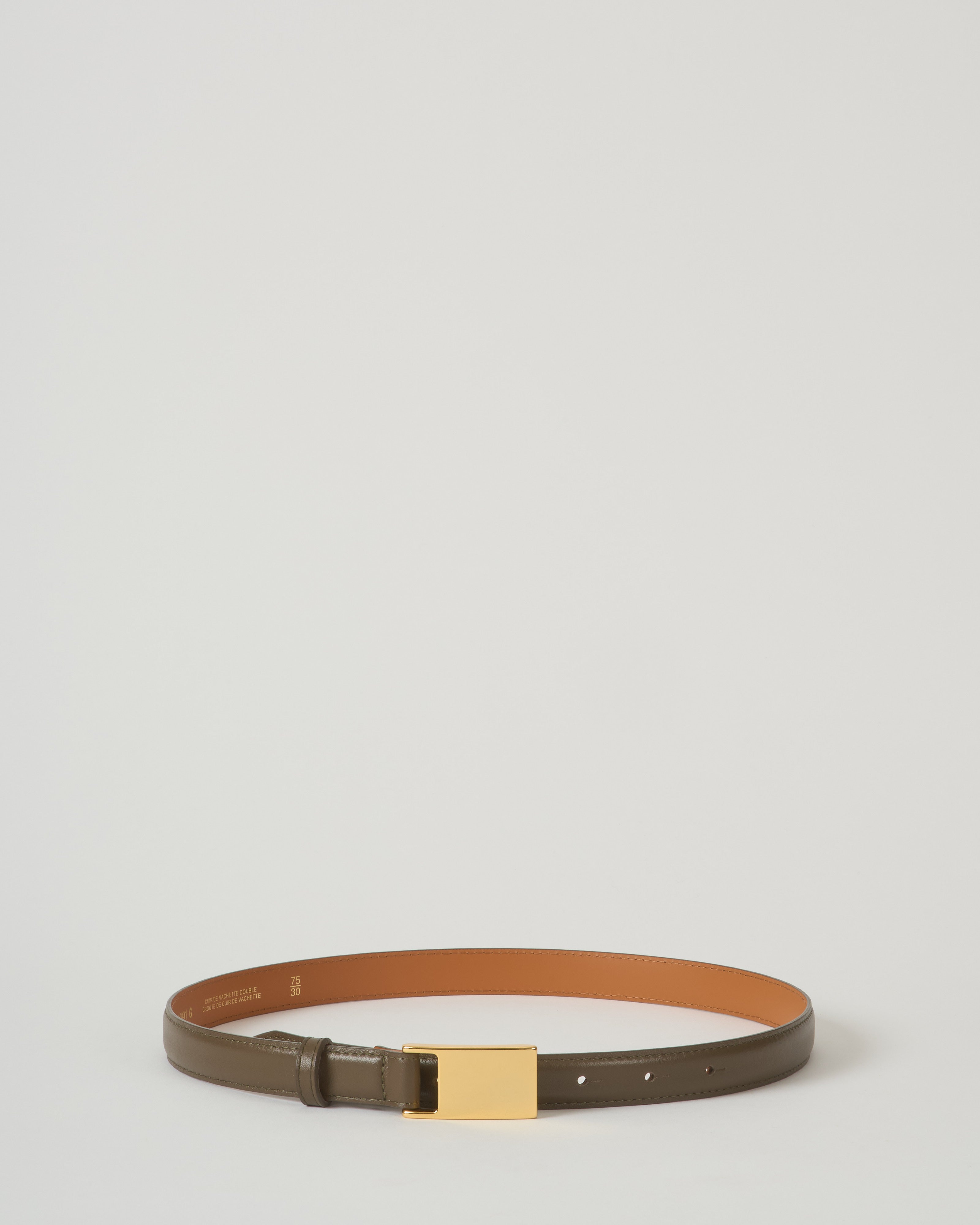 MAISON BOINET/メゾンボワネBELT IN NAPPA LEAT Maison Boinet 20Mm Belt In Nappa Leather Lined Crust Leather Caribou