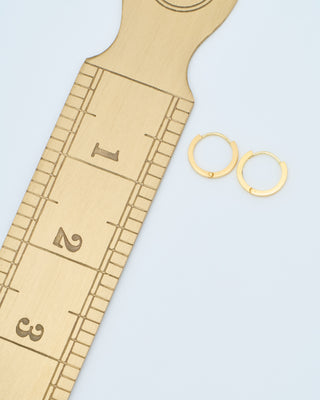 22k plain huggie hoops