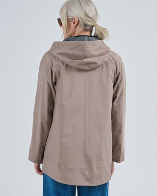 2 layer windstopper easy high low fingertip length jacket with hood