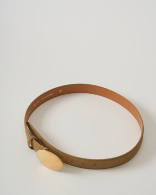 30mm belt in nubuck leather lined crust leather
