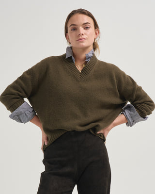 3 ply v neck sweater