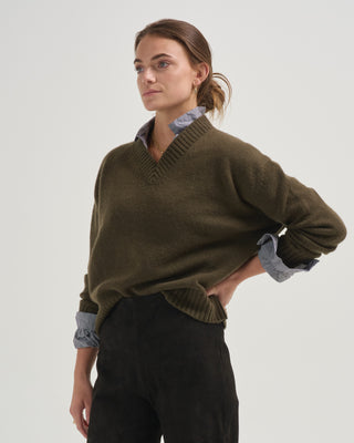 3 ply v neck sweater