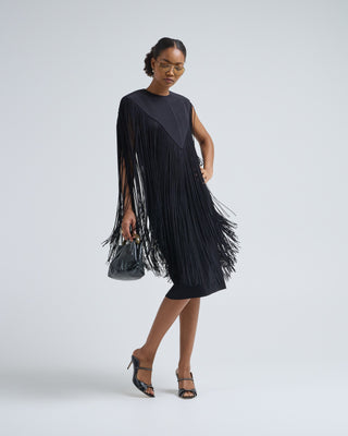 4 ply silk fringe cape