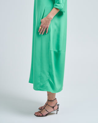 4 ply silk long sleeve cocoon dress