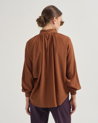 adam organic silk blouse