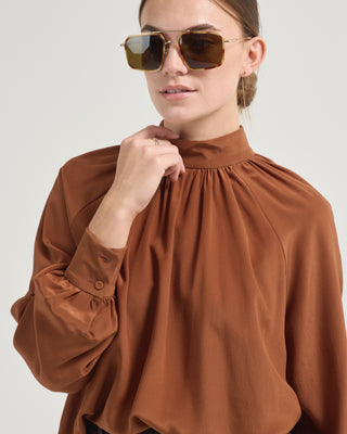 adam organic silk blouse