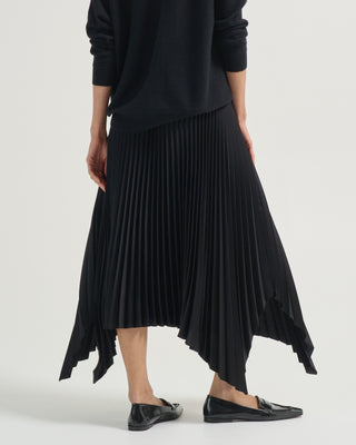 ade skirt knit weave plisse