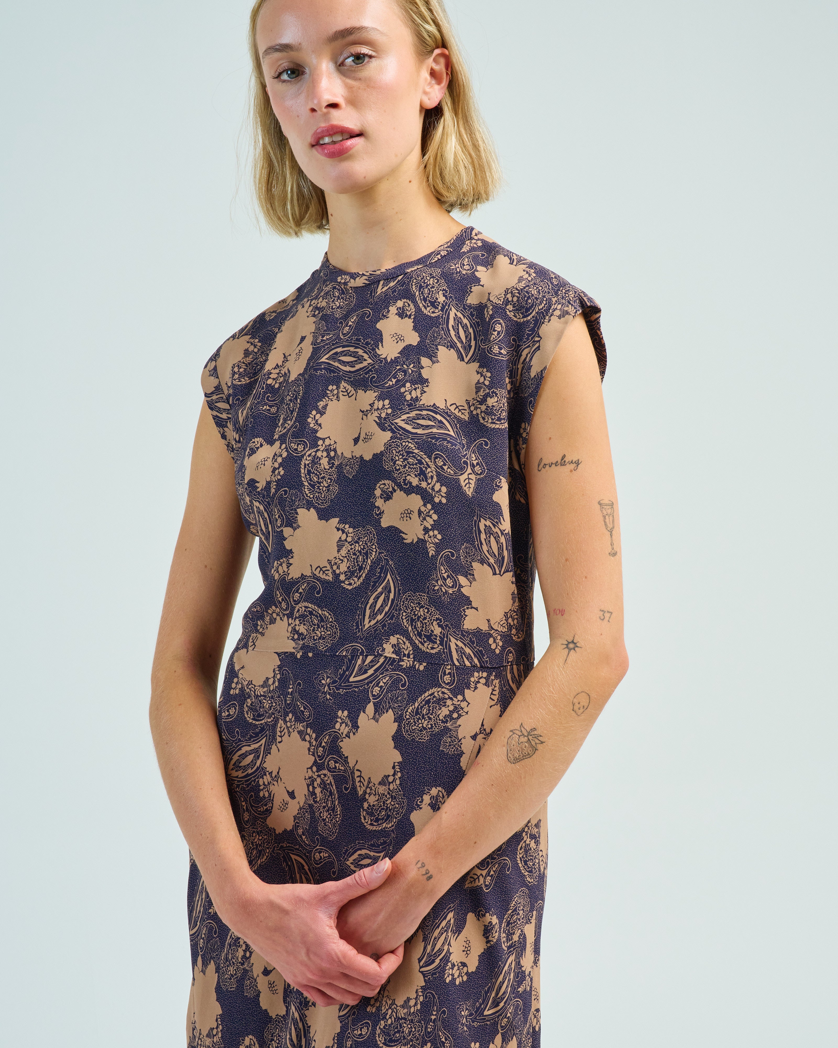 rachel comey lace dress Faden Dress Black / 6. / Bobbin Lace Linen