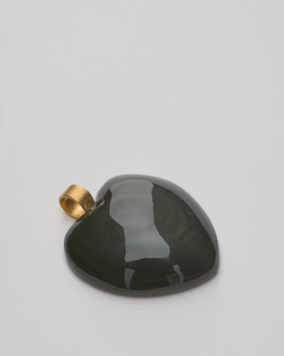 agate heart pendant