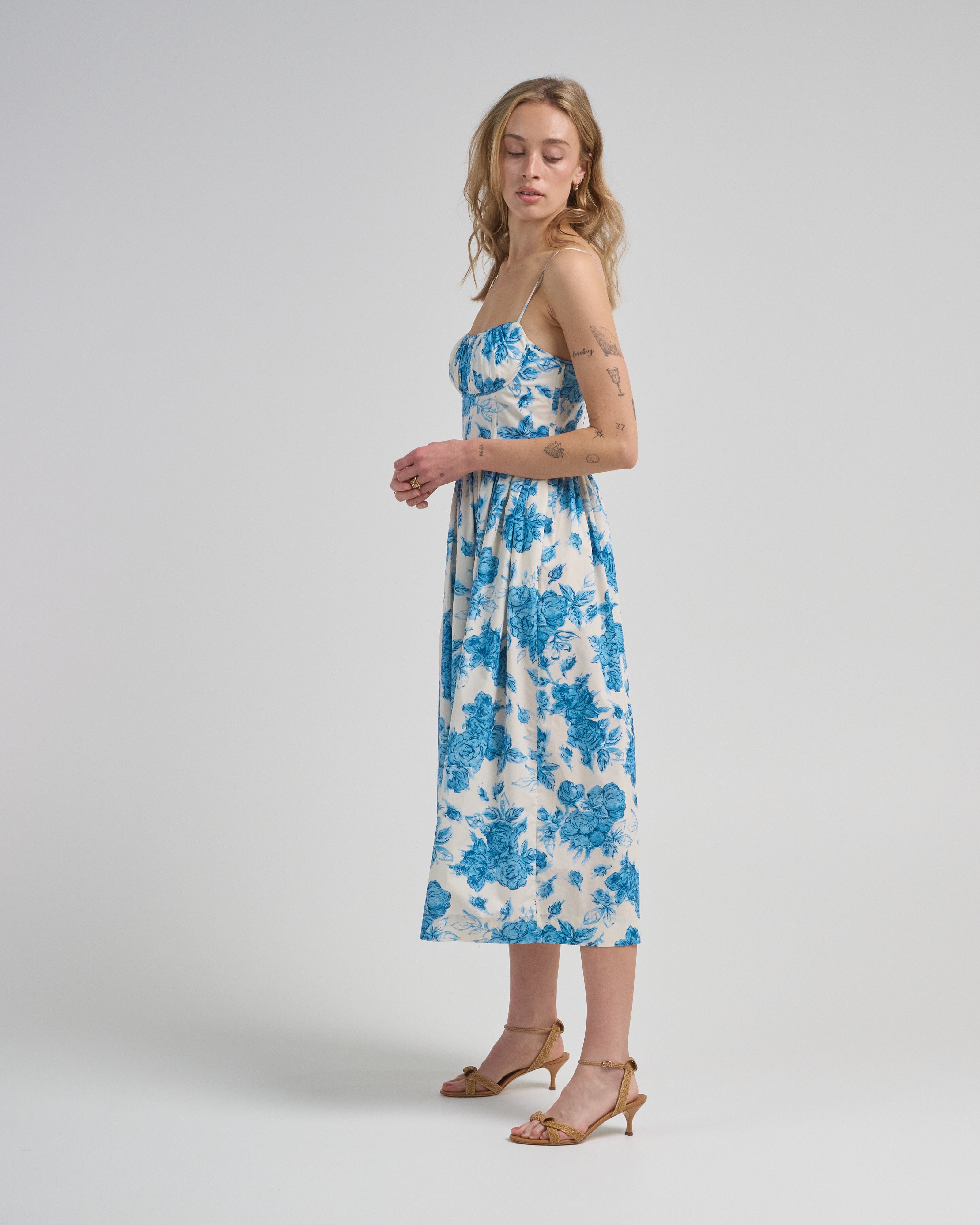 cara cara alba midi dress Cara Cara Alba Polka-dot Gathered Smocked Cotton-poplin Midi Dress - Women - Black Dresses