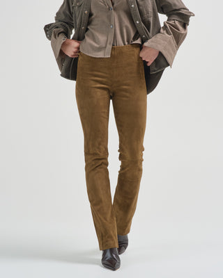 albie stretch suede pants