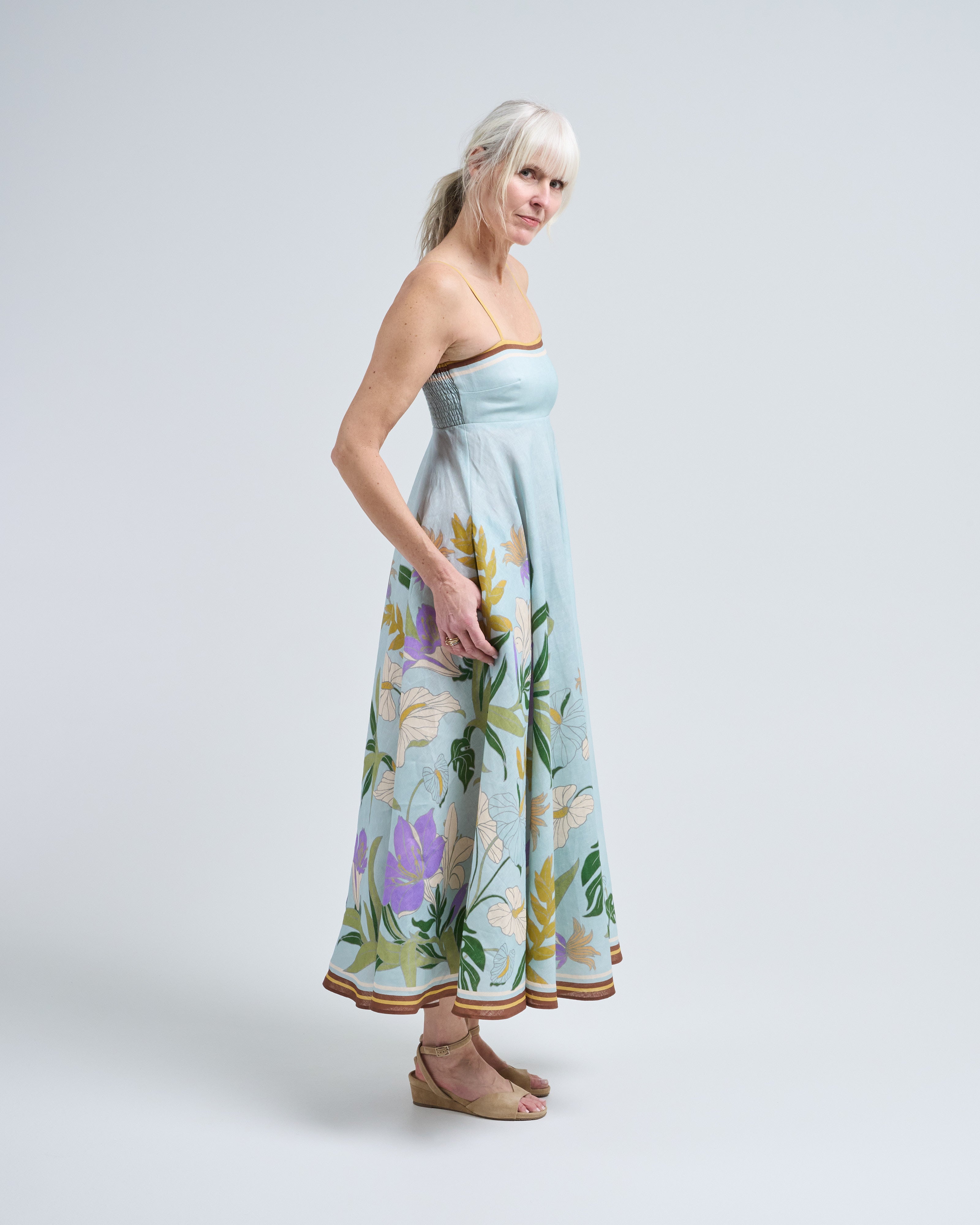 Alemais Alfie Sundress Ice Blue Alemais Alfie Sundress Ice Blue