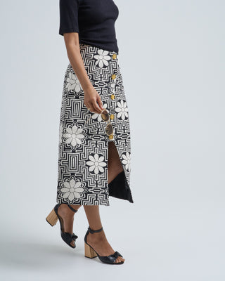 a-line midi skirt
