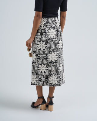 a-line midi skirt