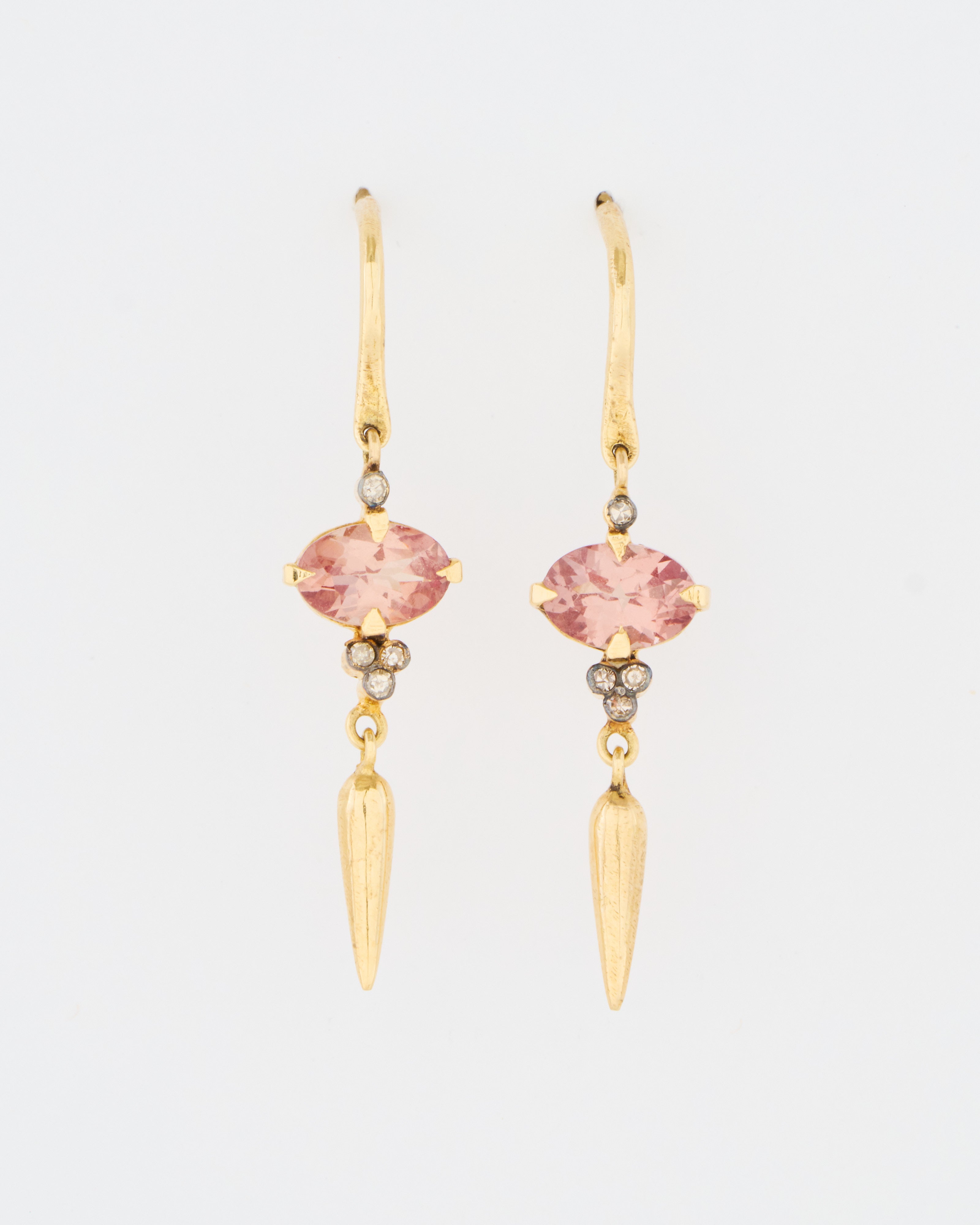 Octobre Almandine Garnet Earrings Gold