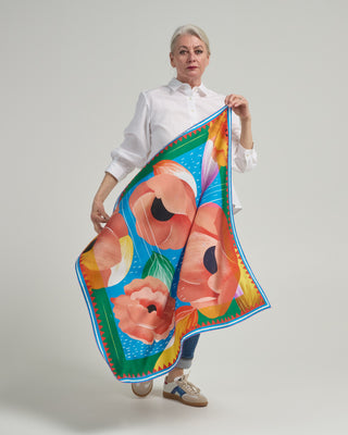 aloe silk square scarf