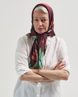 aloeuw silk square scarf