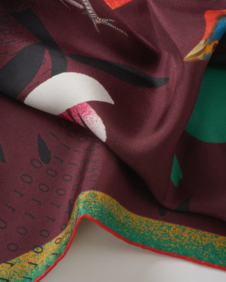 aloeuw silk square scarf