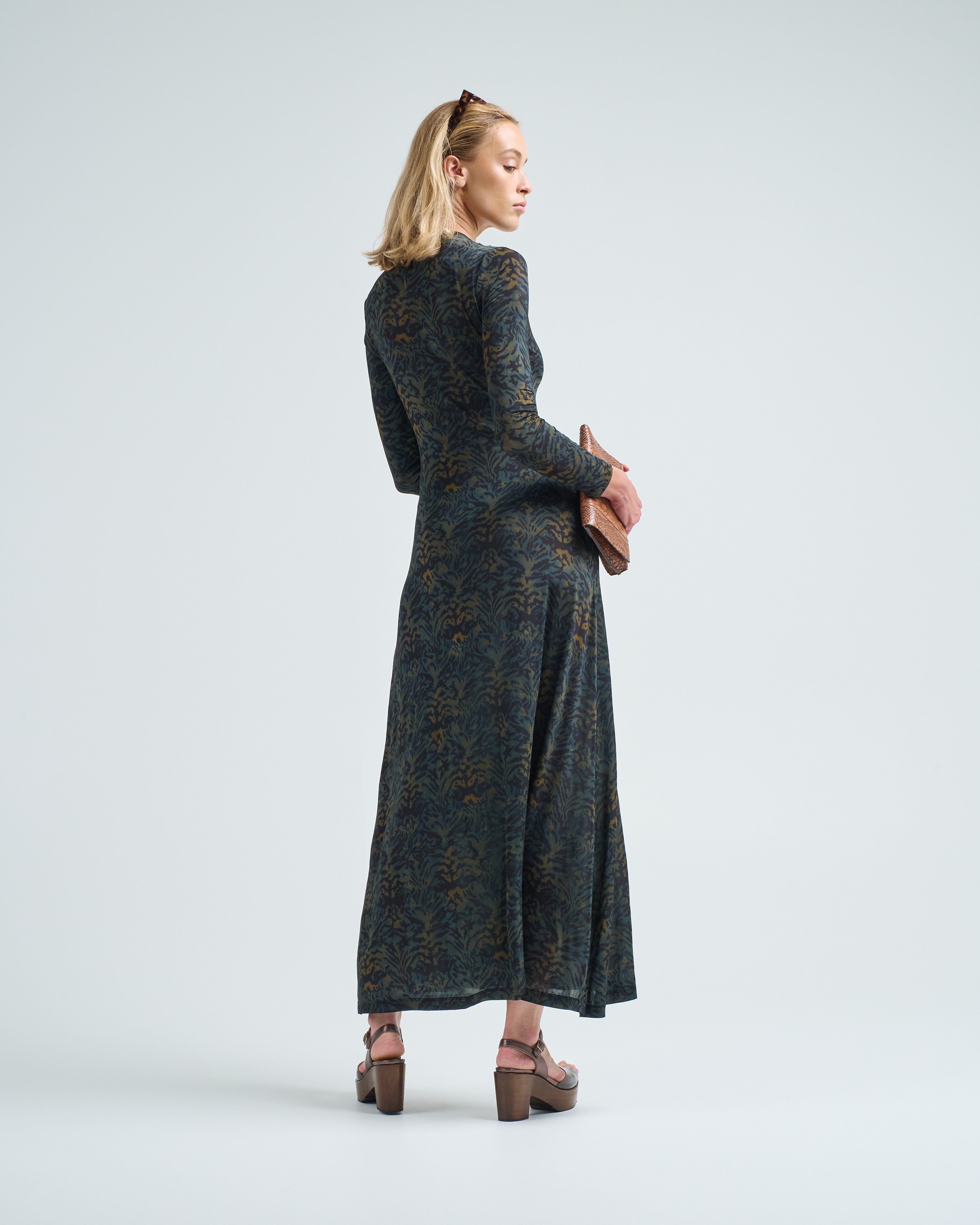 amari jersey long sleeve dress
