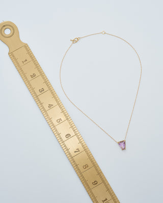 ametrine shield pendant necklace