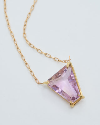 ametrine shield pendant necklace