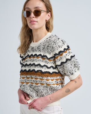 andira short sleeve knit top