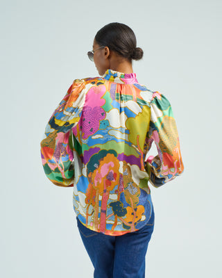 annabel aurora silk shirt