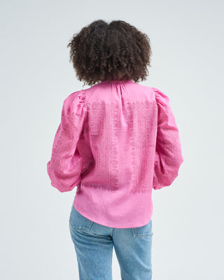 annabel fuchsia tile shirt