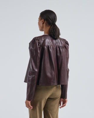 anouk zip up leather jacket