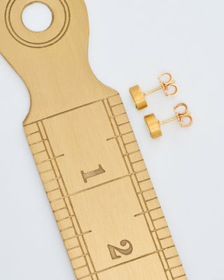 aquamarine faceted oval studs