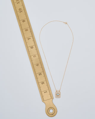 aquamarine marquise eye open rectangle necklace