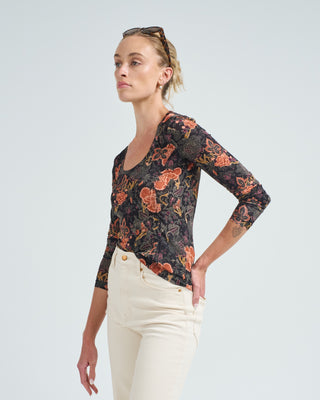 aris jersey long sleeve u-neck top