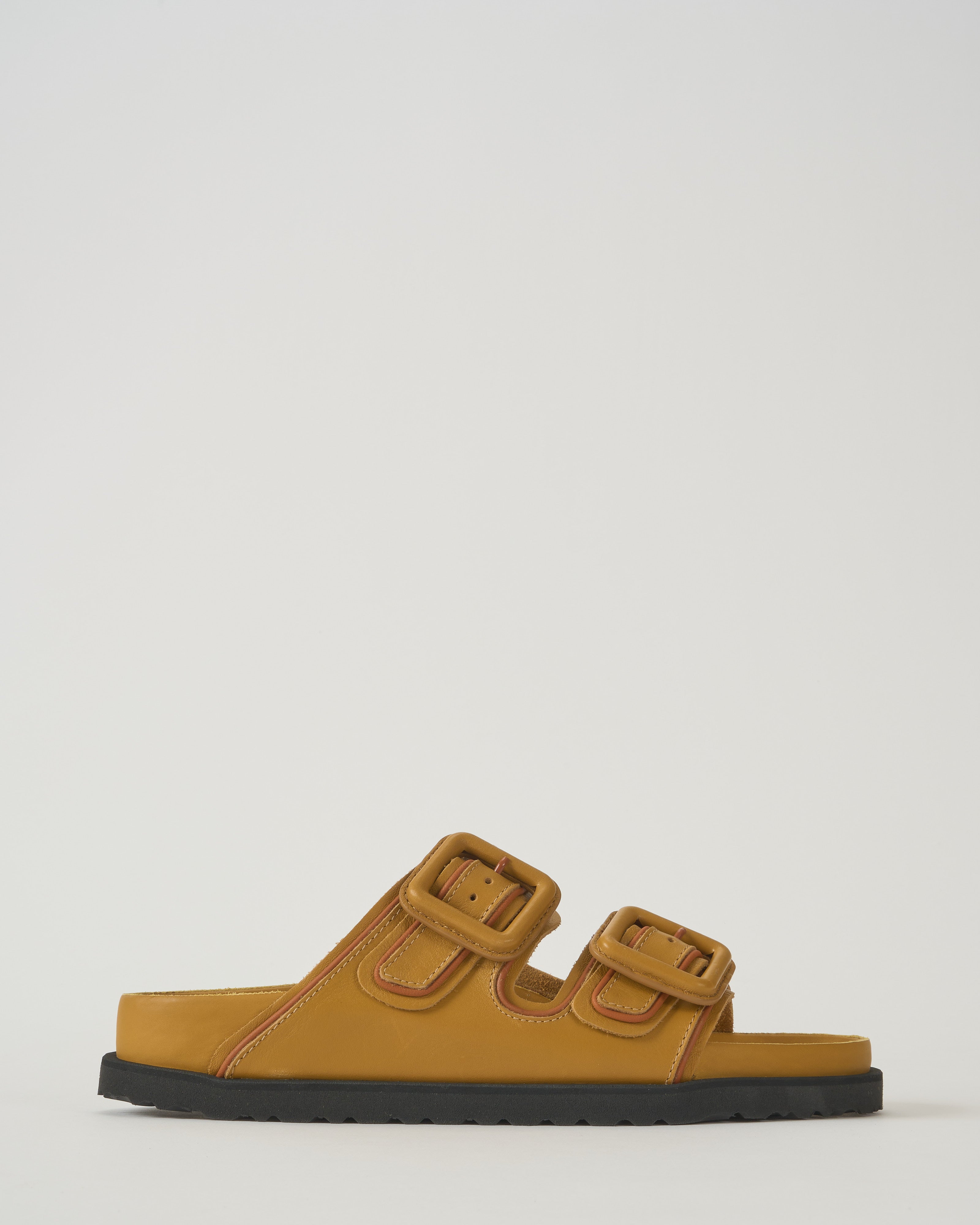 Birkenstock 1774 Arizona Leather Buckle Exq 1774 Mustard Brown