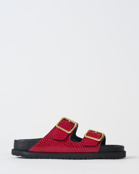 Birkenstock 1774 Arizona Snake Leather Red Snake