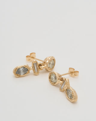 armach mixed diamond drop earrings ii
