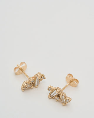 armach mixed diamond scatter medium stud earrings