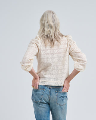 artemis alabaster lace shirt