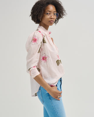 artemis blush hibiscus shirt
