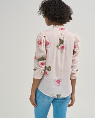 artemis blush hibiscus shirt