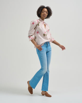 artemis blush hibiscus shirt