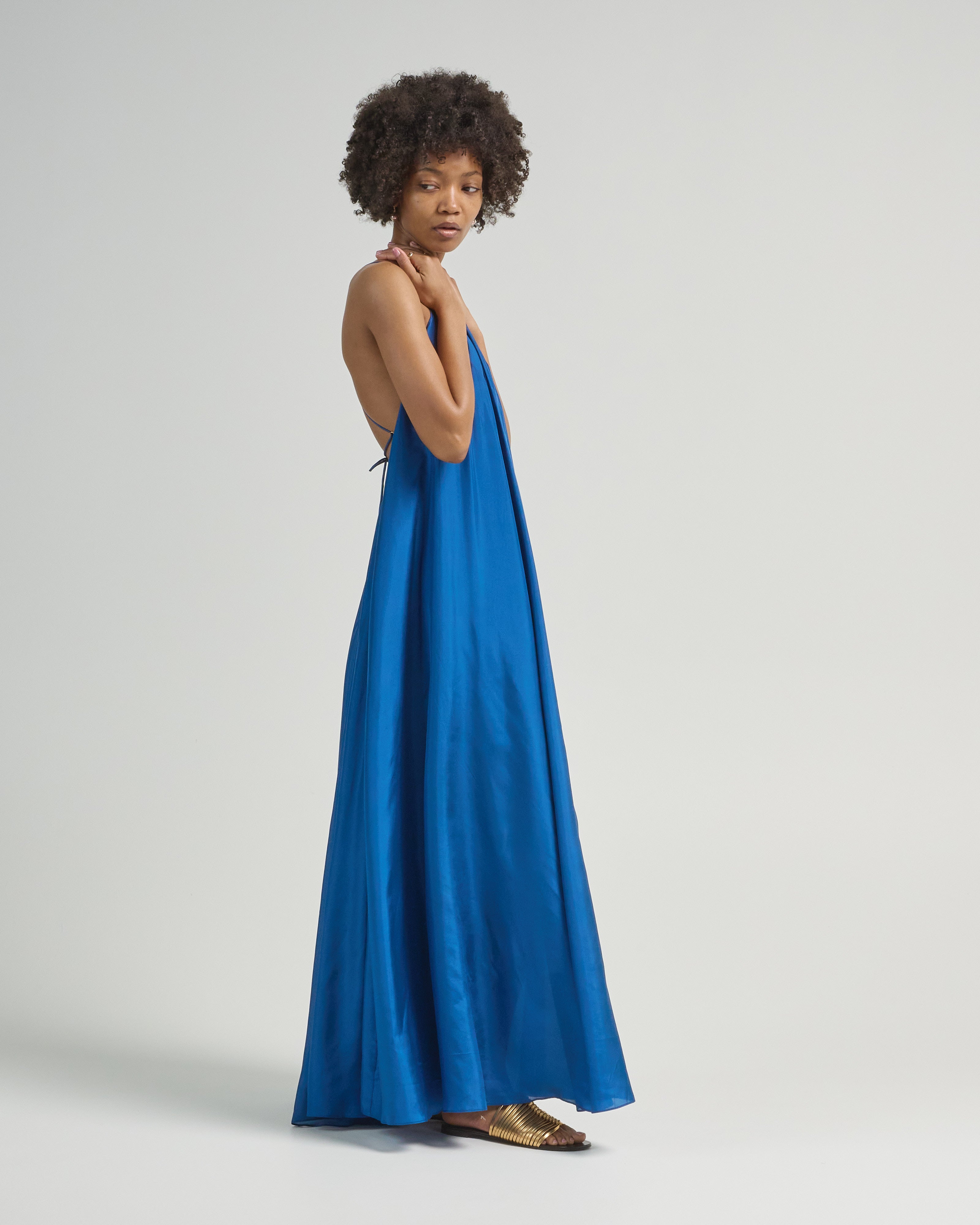 cobalt maxi dress aster gathered bead or sitting at a Size::4 silk shirt 💎Denim Wedding💎 My ideal