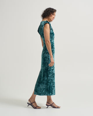 astra v neck velvet dress
