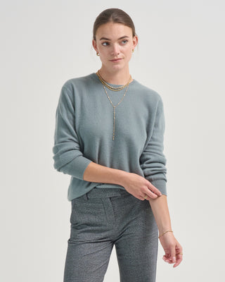 baby cashmere mini round neck sweater