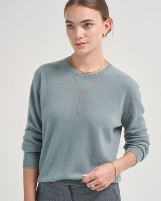 baby cashmere mini round neck sweater