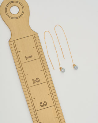 baby pearl and diamonds chain earrings
