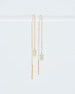 baby pearl chain earrings