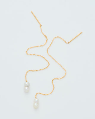 baby pearl chain earrings