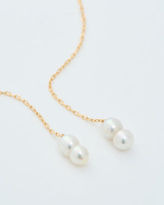 baby pearl chain earrings