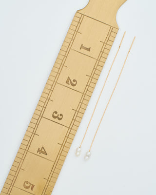 baby pearl chain earrings